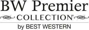 Logo de la collection BW Premier par Best Western, avec un texte stylisé et des ornements décoratifs