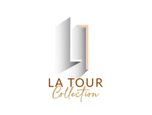 Logo stylisé en forme de tour avec les mots "LA TOUR Collection" écrits en dessous